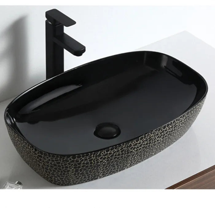 Bathroom Black Color Wash Basin Sink Price Ceramic Table Top Hand Wash Basin Designs MegaBDM