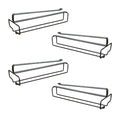Stainless Steel Wine Glass Holder Rack Modern Wine Glass Display Stand Rust-Proof & Space Saving for Restaurant/Kitchen Storage