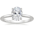OAHLAN Fashion Fine Jewelry Engagement Silver Rings 925 Sterling Oval Cut 3CT Moissanite Rings for Women Wedding Gifts