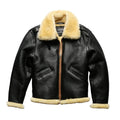 Winter B6 Bomber Sheepskin Fur Jacket Outdoor New Fashion Men's Genuine Leather Coats
