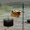 IRONDONKEY Steel Camping Outdoor Detachable Hanging Rack Multi Functional Hook Barbecue Rack Camping Stove