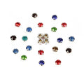 Factory Handmade Wedding Dance Dress Accessories Colorful 4D Claw Fitting Loose Rhinestones for DIY Weddings Performances