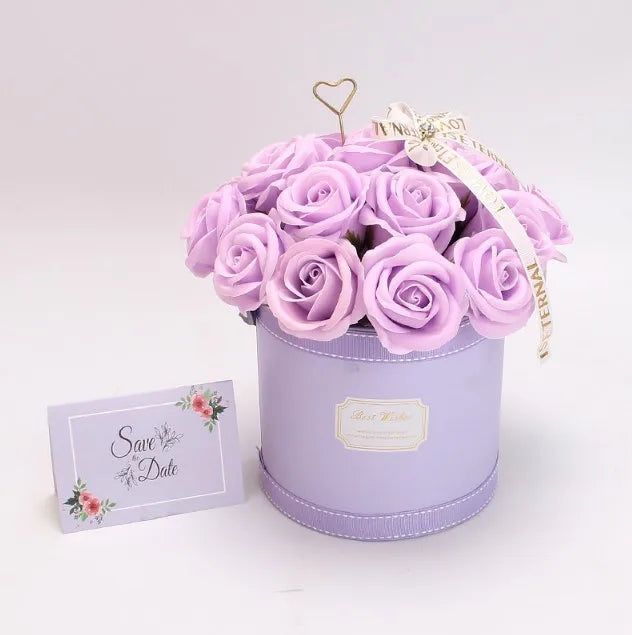 Preserved Flower Bouquet Bucket Finished Series Valentine's Day Rose Mushroom Head Birthday Gift