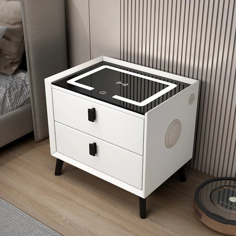 Modern Smart Bedside Table Modern Charging Lighting Smart Bedside Table Bedside Table Wireless Charge Smart Night Stand