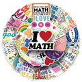 50pcs Funny Cute Cartoon Mathematics Symbol Teacher Student Gift Math Stickers