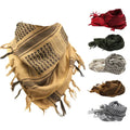 High Quality Classical 100% Cotton Arab Scarf 110*110cm Tactical Desert Keffiyeh Outdoor Windproof Shemagh