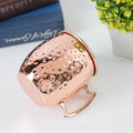 Bar Tools Durable Stylish Solid Stainless Steel Metal Handle Hammered Copper Plating Moscow Mule Beer Mug