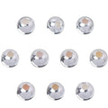 Wholesale 5g/Bag DIY Jewelry Accessories Round Ball Genuine 925 Sterling Silver Spacer Beads for Bracelet Making