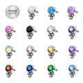Toposh ASTM F136 Titanium Cartilage Earring Dainty Helix Tragus Labret Stud Piercing Titanium Piercing Jewelry