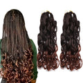 Loose Wave Crochet Braids Hair Pre Stretched Braiding Hair for Women Ombre Black Brown Blonde 22inch Spiral Curls Synthetic Hair