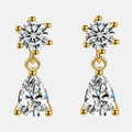 Simple 925 Sterling Silver Tiny Micro Set Geometric Cz Minimalist Vintage Fashion Fine Jewelry Gold Plated Stud Earrings Women