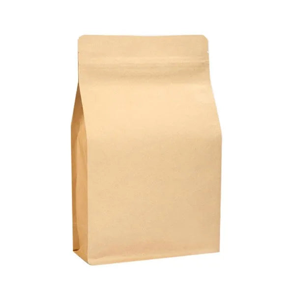 Wholesale Price Custom Stand up Pouch Coffee Kraft Brown Paper Packaging Bag