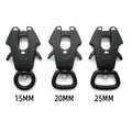 High-quality Customized 6061 Aluminum Carabiner Hook 15/20/25mm Zinc Alloy Frog Swivel Carabiner for Dog Leash
