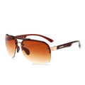 Newest Eyeglasses Frames Large Double Bridge Mens Metal Sports Cycling Sunglasses Hot Sale Wholesale Price Half Frame Sunglasses