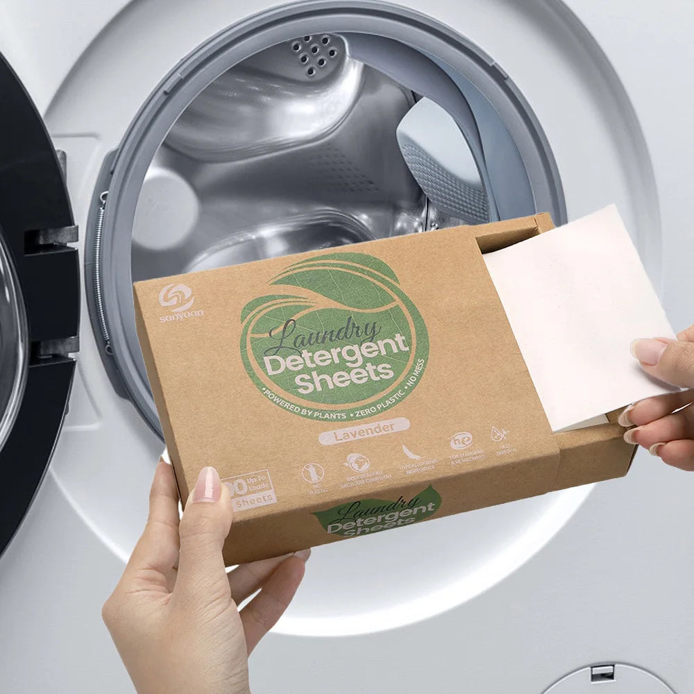 Fragrance Free Laundry Sheets Hypoallergenic Eco-friendly Laundry Detergent Sheets With Enzymatic Laundry Soap Sheets