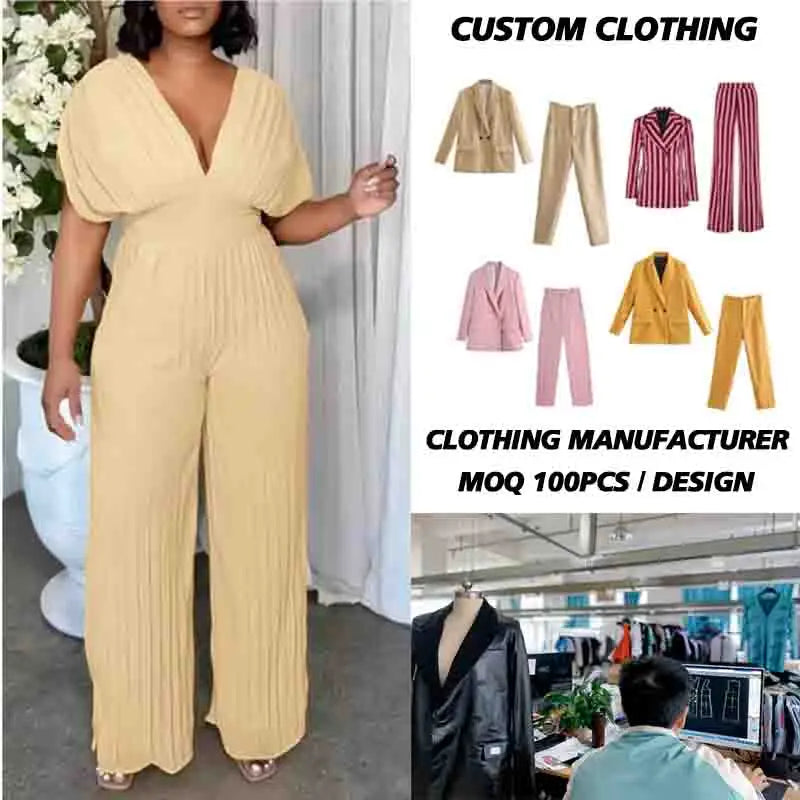 Spring Breathless New Fashion Ready to Ship Short Sleeve Tops and Full Length Pants Casual Women's Jumpsuit One Piece Set