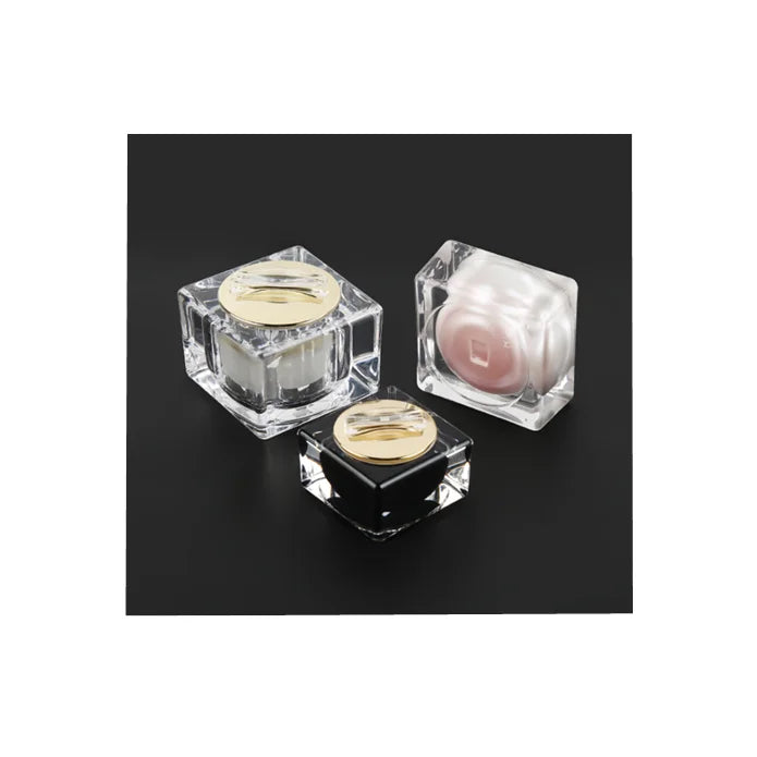 15g 30g 50g High Grade Plastic square Shape Luxury Cosmetics Eye Facial Cream Empty Acrylic Jar