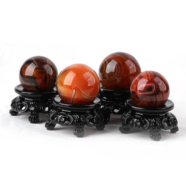 HZ Hot Sale Natural Crystal Ball Whole Sale Polished  Carnelian jasper Crystal Sphere for Decoration Folk Crafts