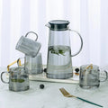 High Boron-Silicate Glass Kettle with Stainless Steel Cover Hot and Cold Water Pot for Boiling for Parties