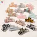 QIYUE Women's Fashion Large Hair Claw Acetate Clip with Acetic Acid Material Medium Size Hair Accessories