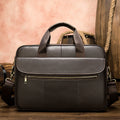 Guangzhou Factory's New Fashionable Genuine Leather Men's Business Laptop Bag Zipper Closure Designer Briefcases for Lawyers