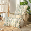 Wholesale Pastoral Plant Floral Embroidery Custom Cushion Cover Living Room Bedroom Sofa Car Cushion Cover