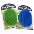 Factory Price Dog Soothing Massage Rubber Comb Pet Cat Dog Cleaning Grooming Shampoo Bath Brush with Adjustable Ring Handle