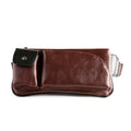 Vintage Cross Body Casual Pu Leather Sport Side Chest Sling Crossbody Luggage Travel Shoulder Messenger Bag for Men Women