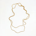 Joolim Jewelry 18K Gold Plated Dainty Square Snake Chain Necklace Stainless Steel Jewelry Wholesale 6mm