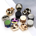 Rope Buckle Stopper Cord Lock Metal Wholesale Creative Button Spring Double Hole Adjustment Button Jacket Adjust Buckle Spring