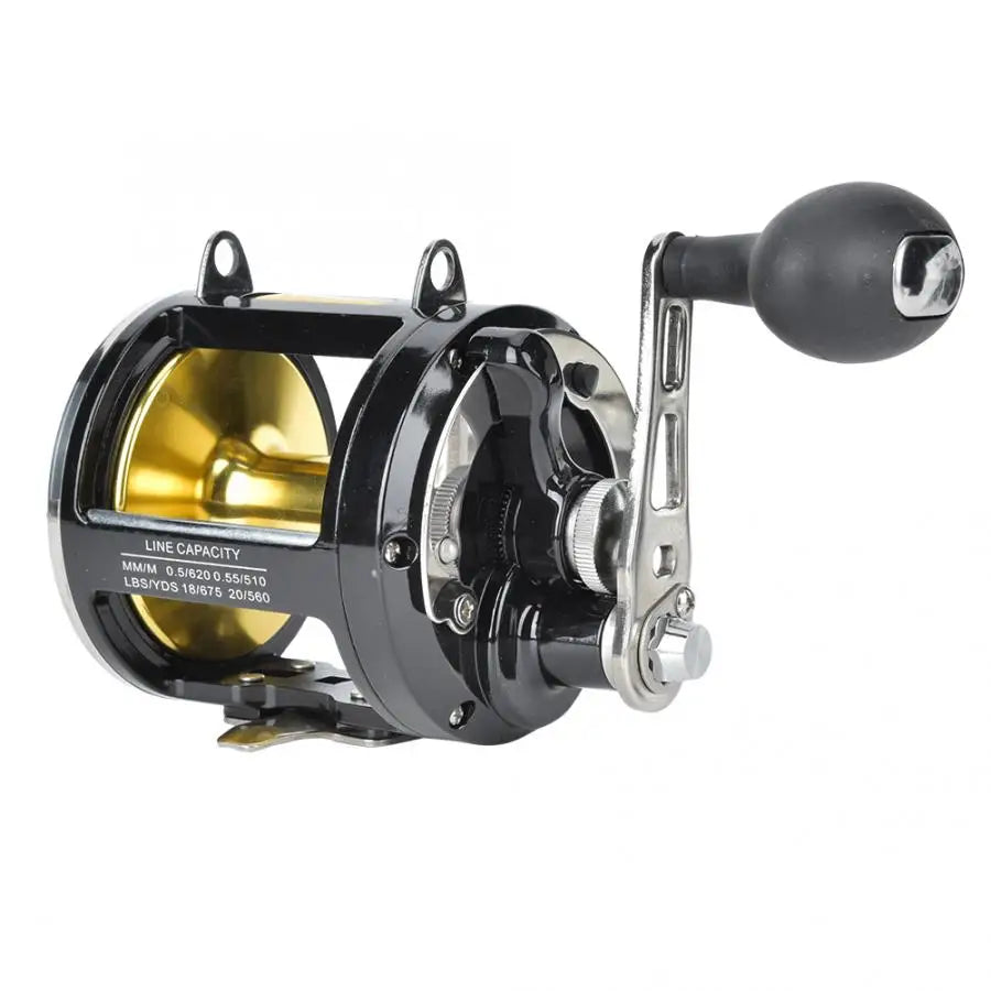 Newbility Jigging Reel 7BB+1RB Magnesium Alloy Metal Composite Trolling Fishing Reel for Stream River Lake with 3.4:1 Gear Ratio
