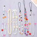 Wholesale Fashion Cell Phone Chain Flower Shape Handmade Mobile Phone Chain Love Mobile Phone Charm Chain