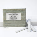 USA Free Shipping 5000Pcs/Case Professional Wholesale Sandpaper Disposable 80/100 Zebra Wood Nail File