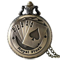 Wholesale Vintage  Personalized Fashion Poker Pocket Watches for Man