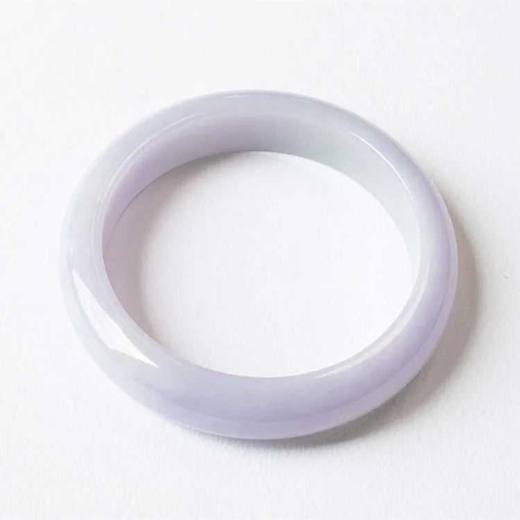 Authentic Burma a Grade Jadeite Jade Purple Jade Bracelet Bangle Gemstone Lavender Spring Color Violet Jade Bracelet Bangles