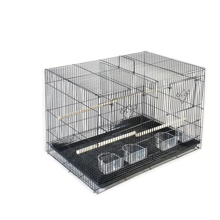 Good Quality Perche Artistic Parakeets Antique Style Decoration Single Square Bird Cage Large