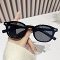 DL Unisex Round Rice Nail Sunglasses White Pink PC Frame UV400 Protection Custom Logo Wholesale New Fashion