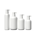 Wholesale Soft Touch HDPE Plastic Bottles 200ml 250ml 300ml 400ml 500ml White Range for Shampoo Body Cream Hair Conditioner