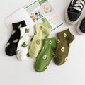 Avocado Short Women's Socks Marvel Shallow Mouth Socks Spring and Autumn Short Tube Women's Socks