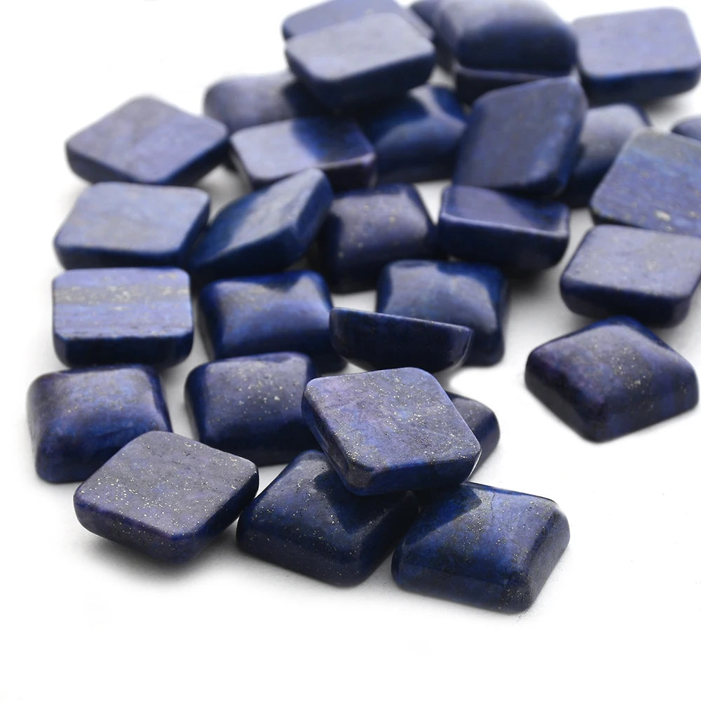 Natural Blue Lapis Lazuli Stone AAA Best Lazurite Cabochon Square DIY Loose Stone for Crafting for Gemstone lovers