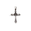 Exquisite Viking Stainless Steel Cross Crown Necklace Biker Ethiopian Cross Jewelry Cross Beautiful Pendant With Crown