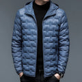 Lightweight Warm Men's Down Jacket Hooded Short 90% Down Jacket Solid Color Men's Fashion New Autumn/Winter
