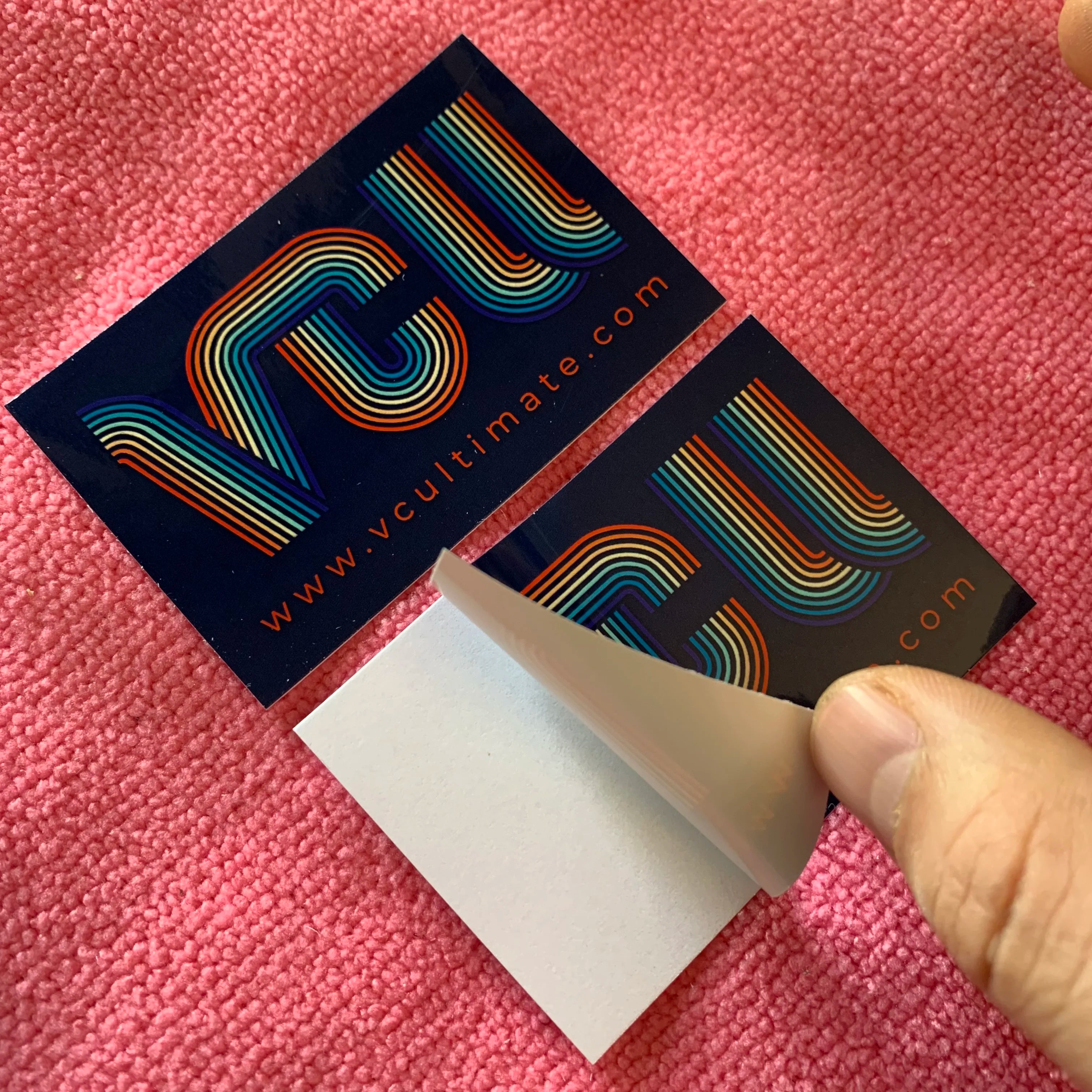 UV Proof Self Adhesive Outdoor Thick Vinyl Stickerglossy Surface Removable PVC Plastic Sticker for Clothing
