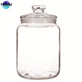 Factory Wholesale Tea Coffee Sugar Kitchen Food Storage Jar Transparent Glass Bottle With Glass Lid