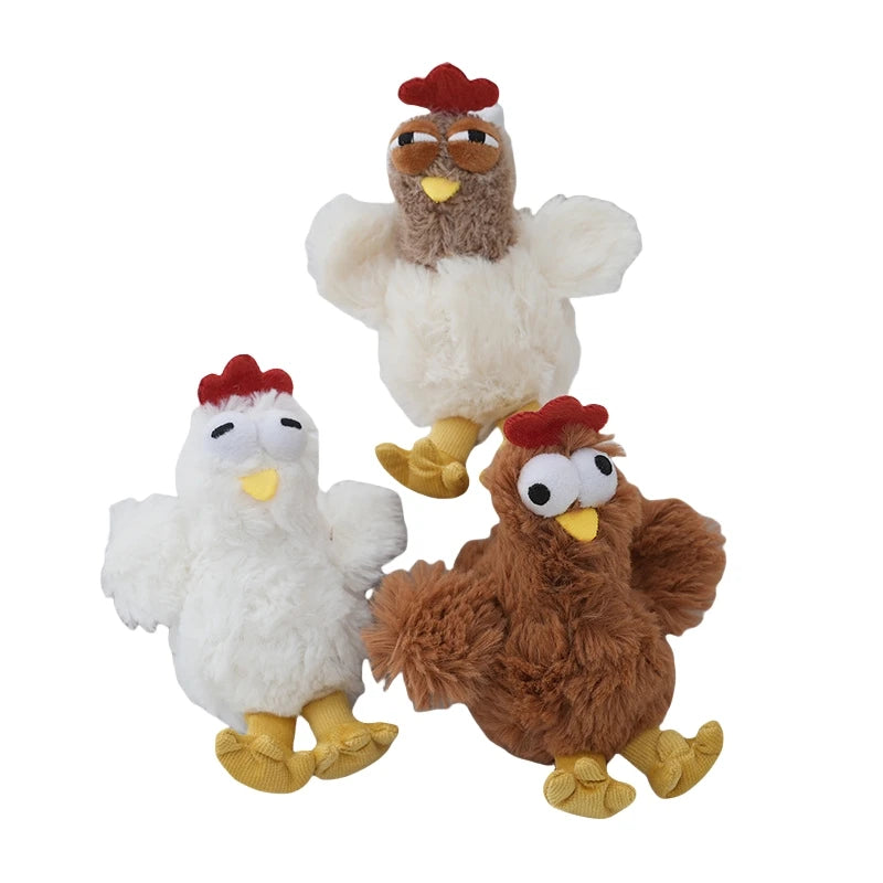 Peluches Plushie Cluck Chicken Keychain Fun Decompression Dolls Bubble Spitting Fashion Plush Keychain Toys Stuffed Animal Toys