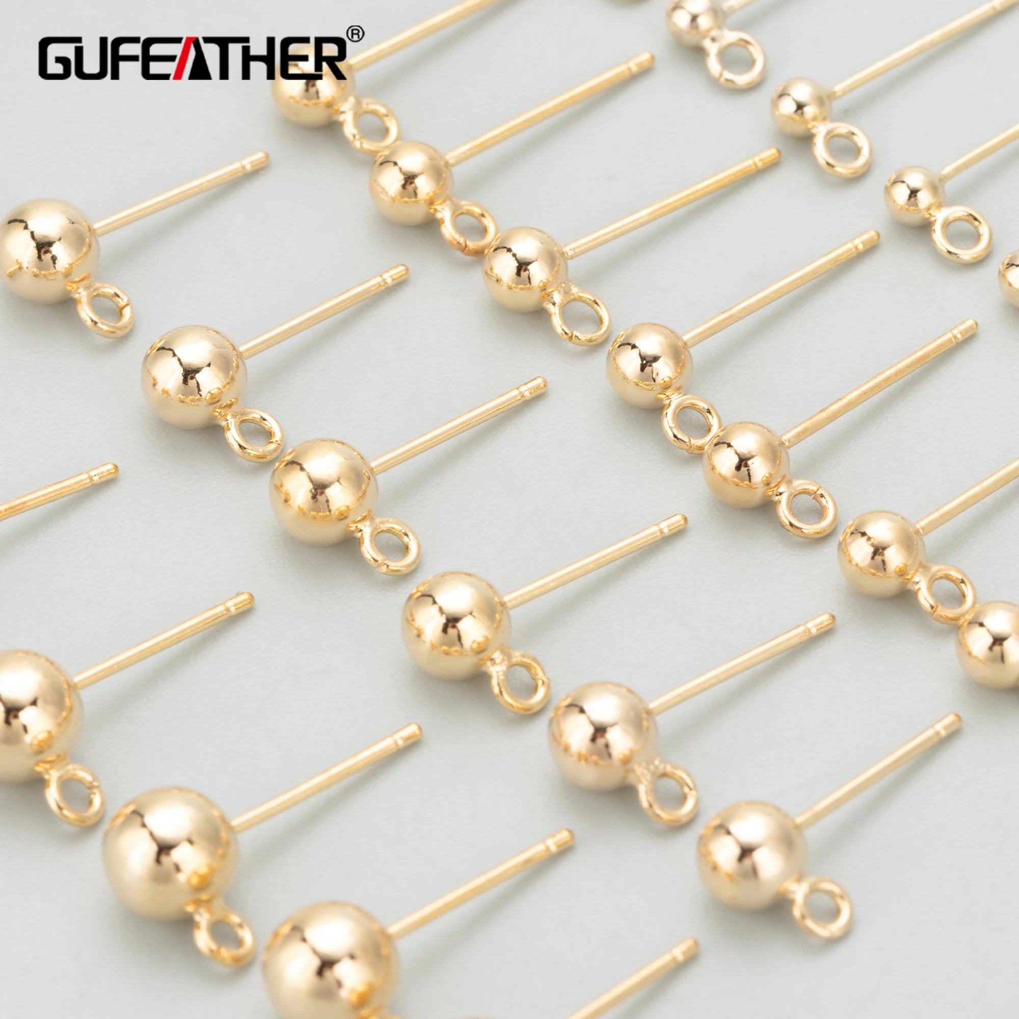 MC52  Jewelry Accessories18k Gold Rhodium Platedcoppercharmsdiy Earrings Making Findings20pcs/lot