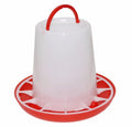 Portable 3kg PP Automatic Chicken Feeder and Drinker with High Rigidity in Red and White