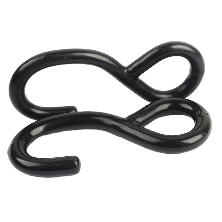 S Black Metal PVC Coated Stainless Steel S Hook Heavy Industry 1 Inch Plain Finish ISO/CE Certified 8-12mm Wire Thickness