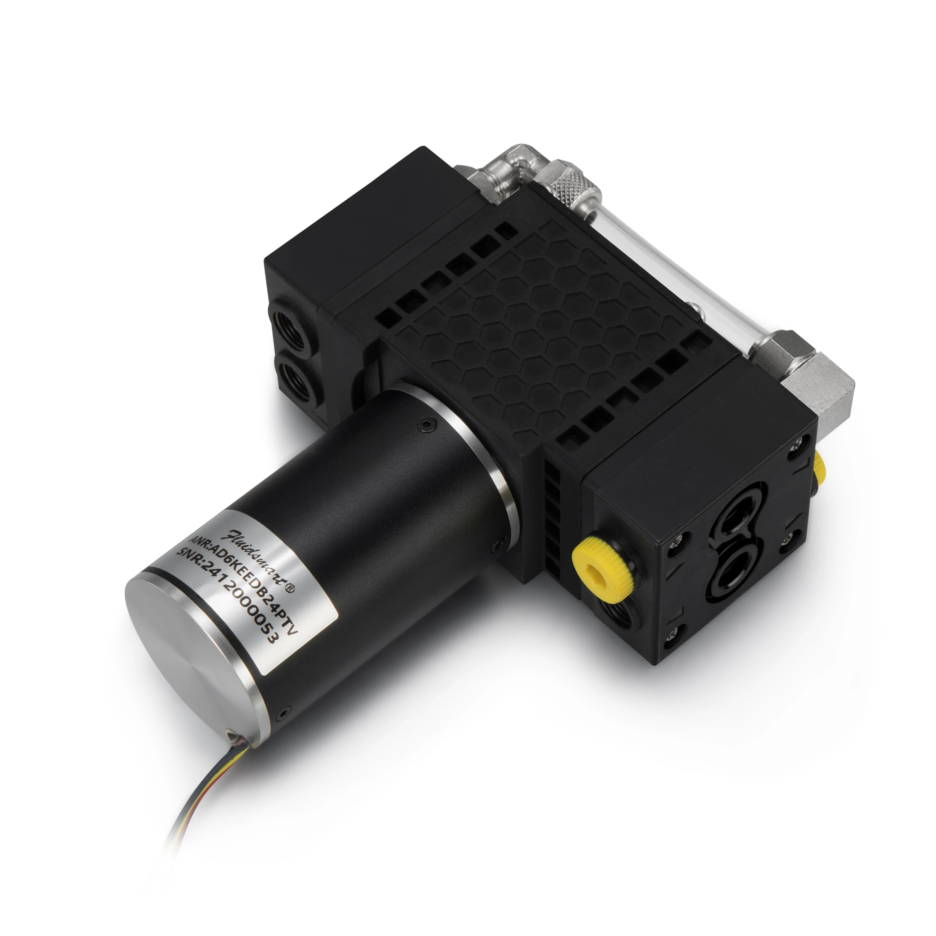24Vdc Brushless Micro air Vacuum Pump Low Noise Micro Diaphragm Pump Stable Flow Gas Sample Pump for Petrochemical Gas Detection