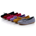 Ladies New Solid Colour Trendy Flat Shoes Retro Bow Soft Bottom Ladies Casual Shoes Shallow Mouth Outdoor Ladies Walking Shoes